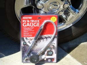 RV tire pressure gauge